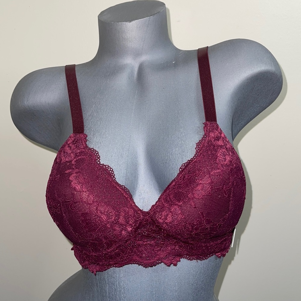 Ilys Lumie Comfort Fit Light Padded Wire Free Wireless Bra Bralette 3 Hooks.